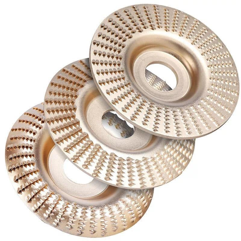 3PCS 4" Grinding Wheels, Wood Carving Sanding Disc Accessory for Polishing Tools