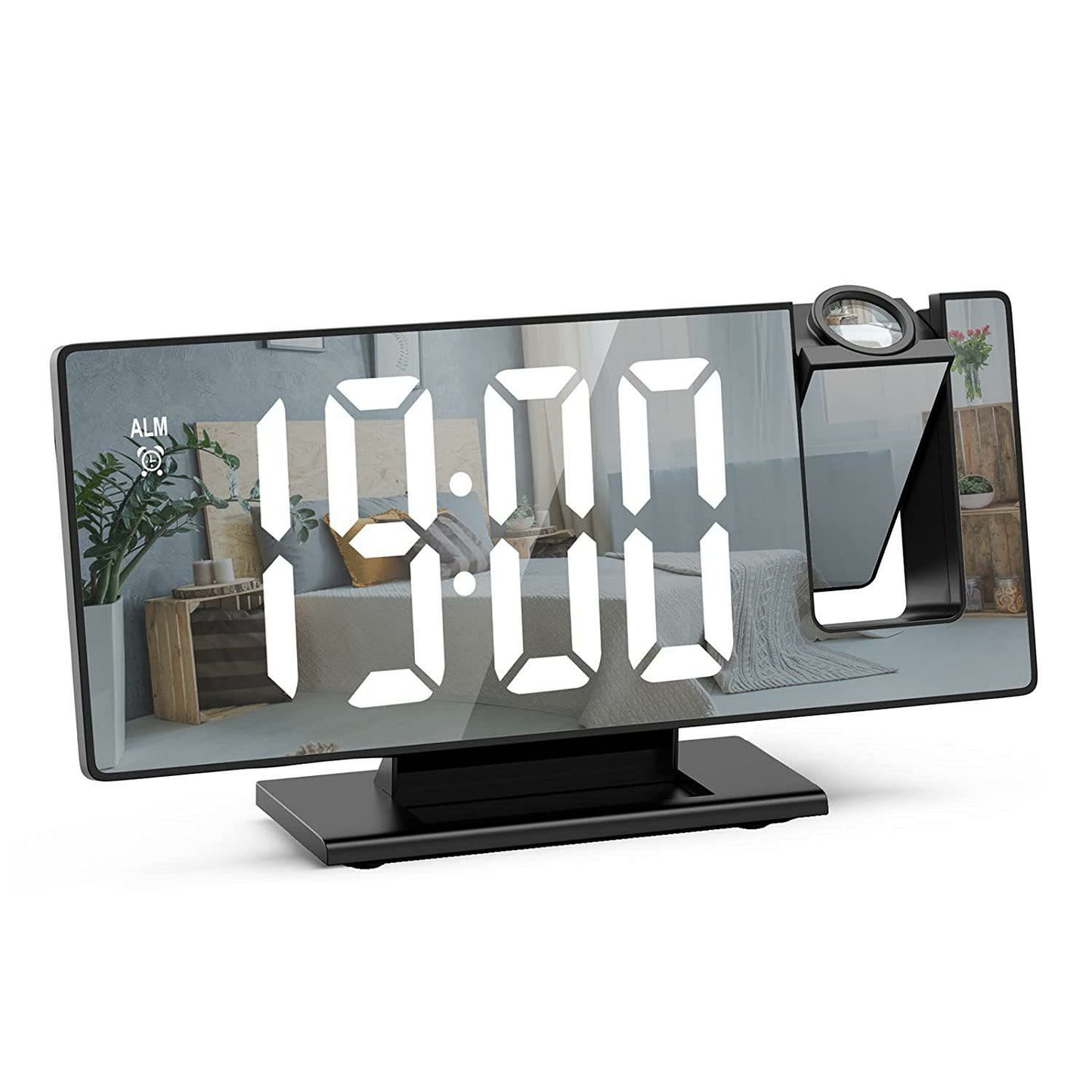 LED Projection Clock with Alarm & Temperature