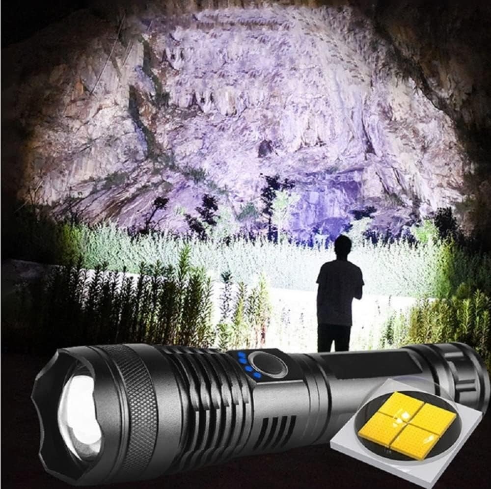 Rechargeable LED Flashlight - High Lumen, Waterproof, Ultra Bright Flashlight for Emergencies