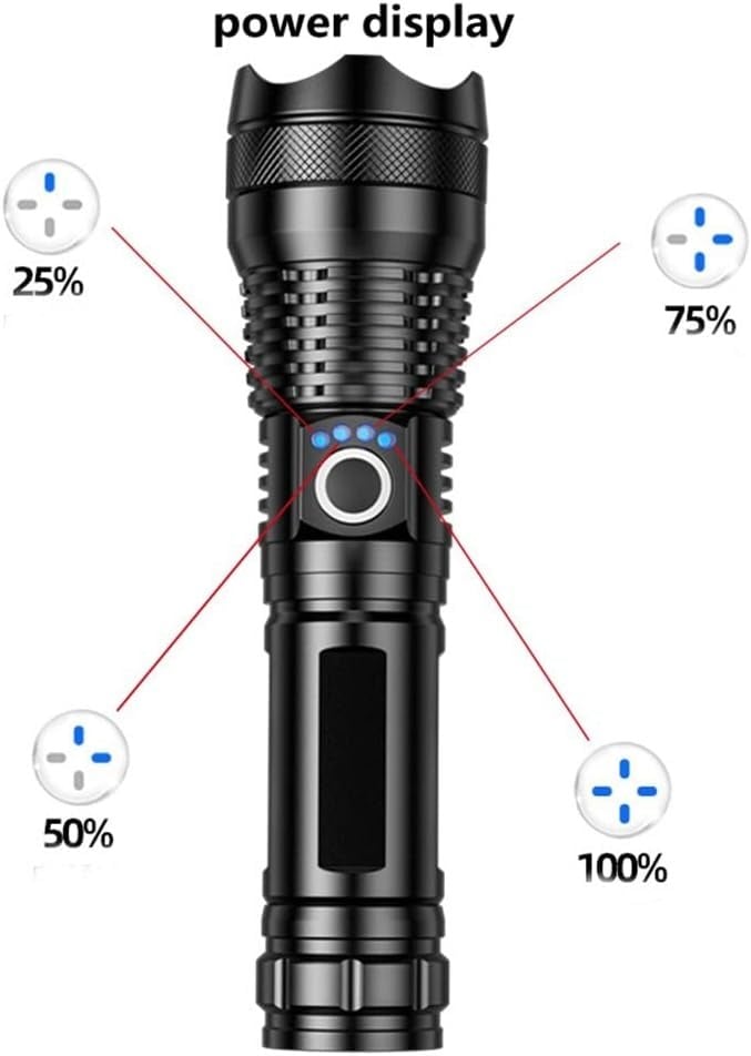 Rechargeable LED Flashlight - High Lumen, Waterproof, Ultra Bright Flashlight for Emergencies