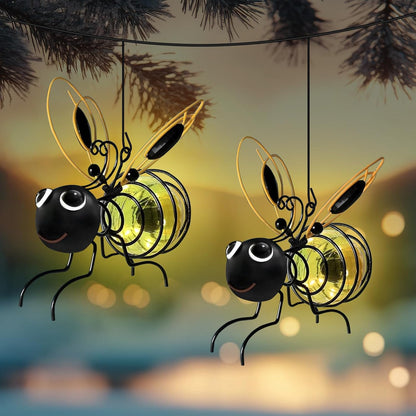 🐝 Charming Solar Bee Light – Illuminate Your Garden with a Magical Glow
