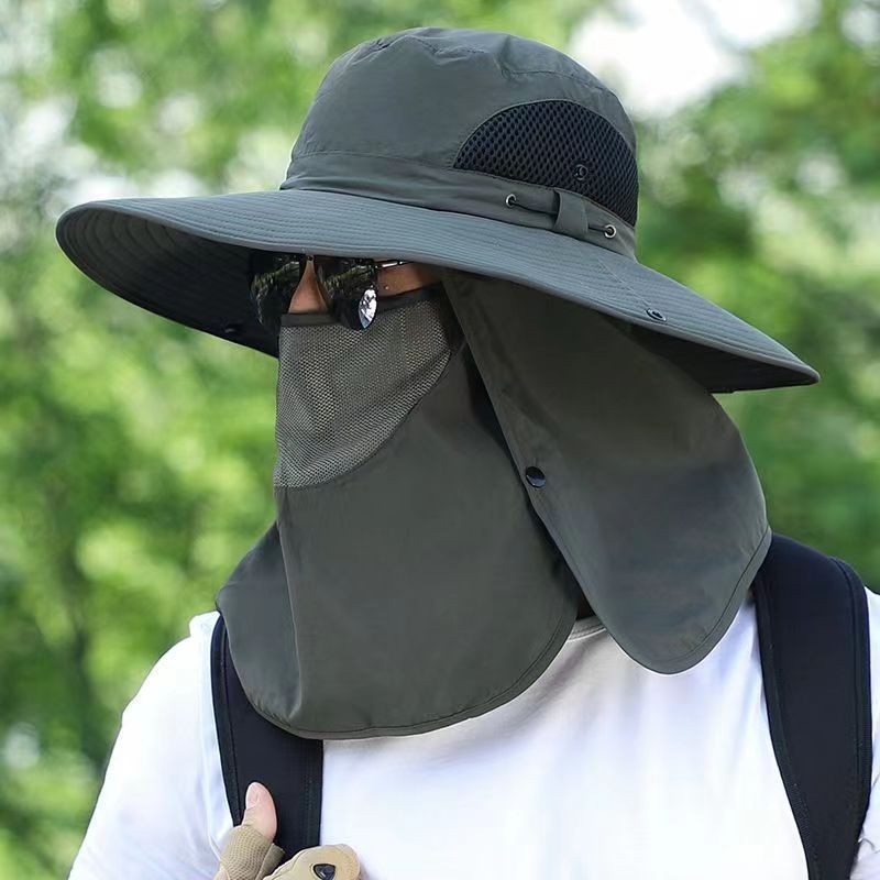 Wide Brim Sun Hat, Men's Safari Hat,  360° Sun Protection, UPF50+