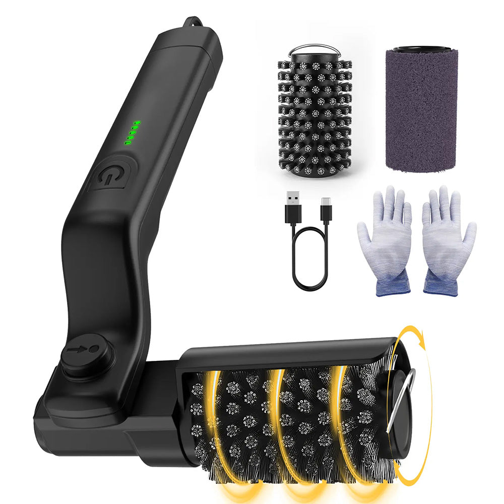 Electric BBQ Grill Brush with 7-Angle Adjustable Head