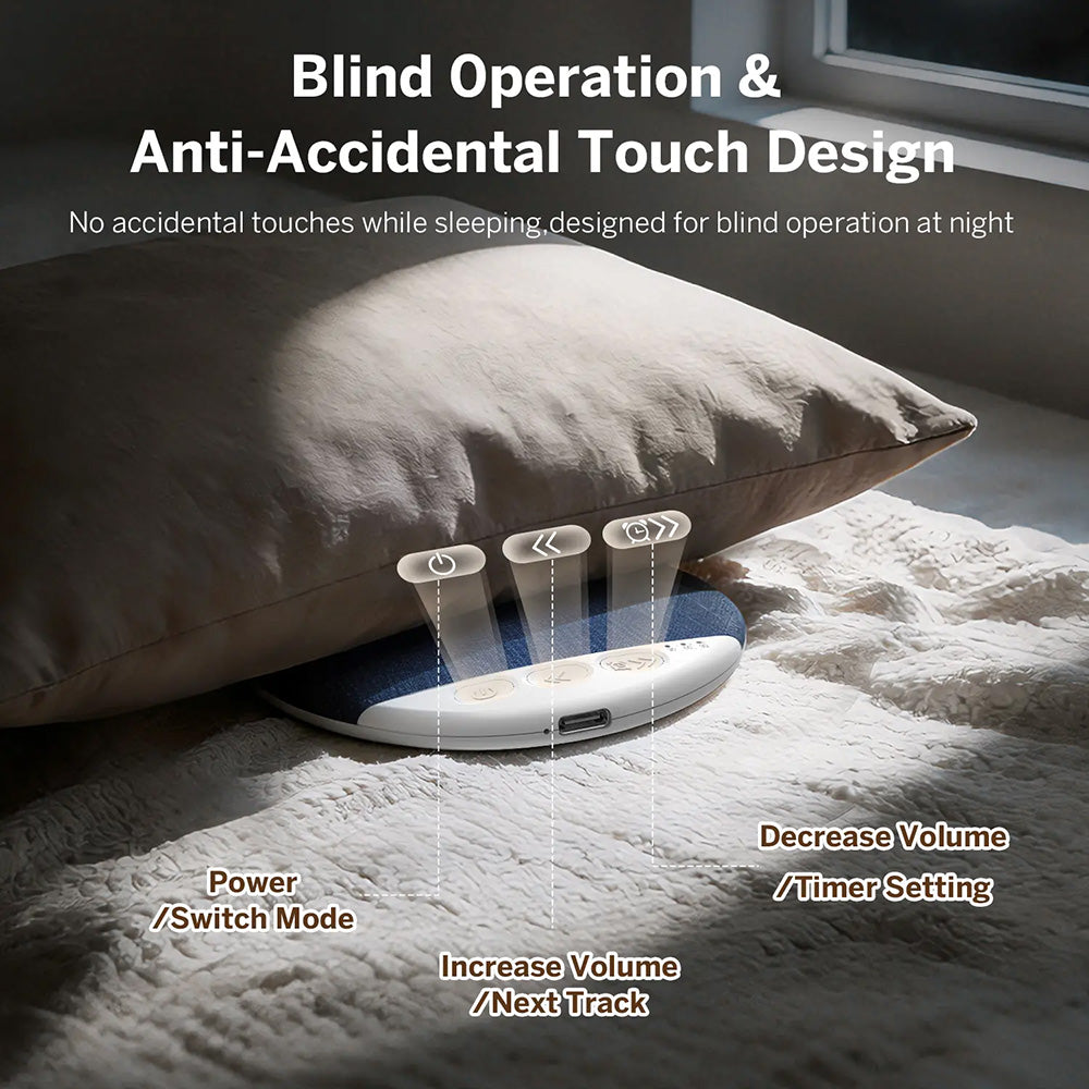 Under Pillow Sleep Speaker with White Noise