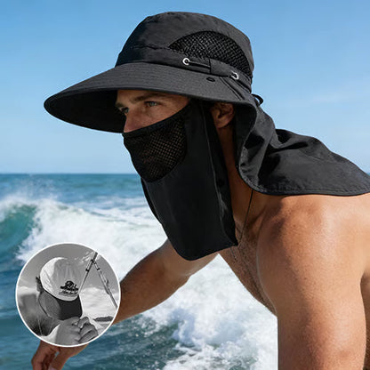 Wide Brim Sun Hat, Men's Safari Hat,  360° Sun Protection, UPF50+
