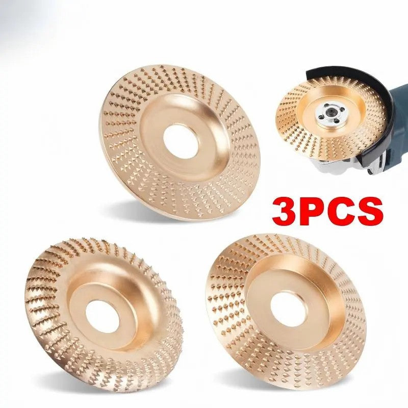 3PCS 4" Grinding Wheels, Wood Carving Sanding Disc Accessory for Polishing Tools