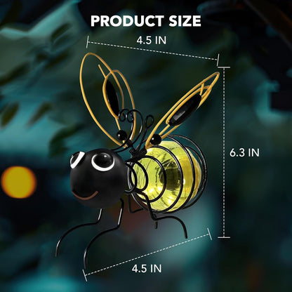 🐝 Charming Solar Bee Light – Illuminate Your Garden with a Magical Glow