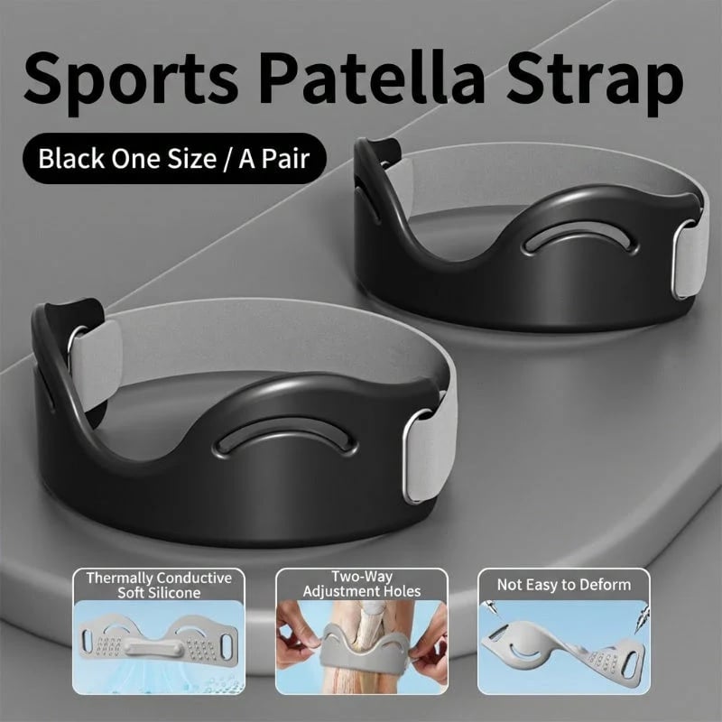 Adjustable Silicone Patella Knee Strap for Sports Support
