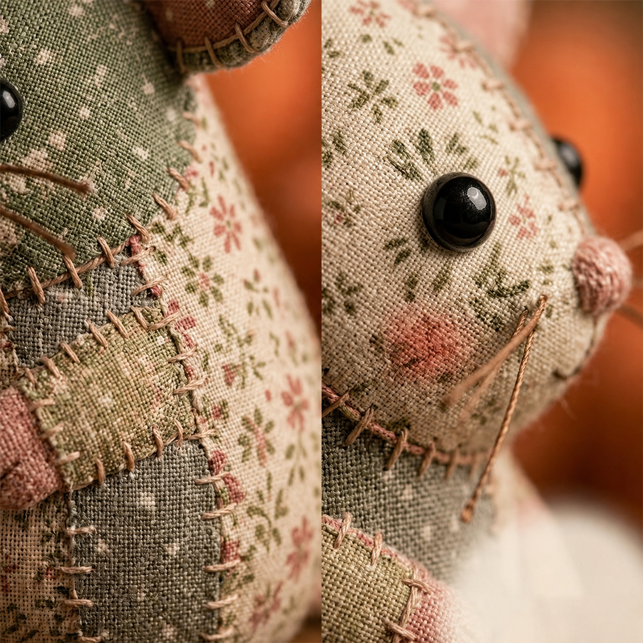 Charming Patchwork Mouse DIY Kit
