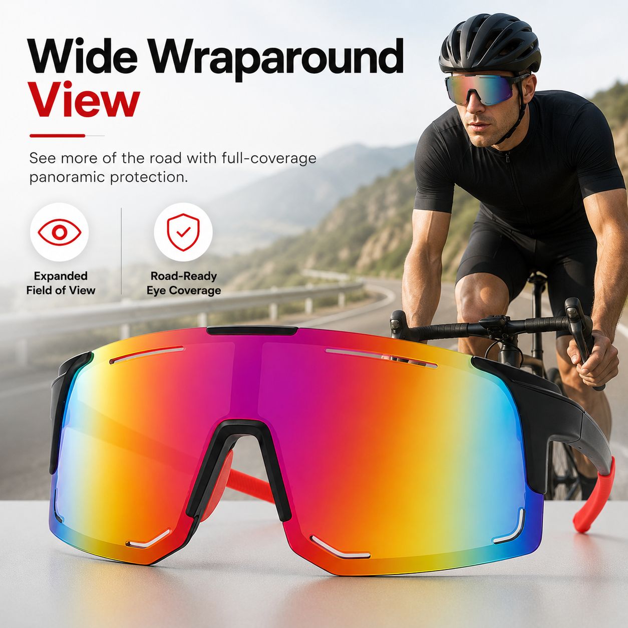 Photochromic Sports Sunglasses for Cycling & Hiking