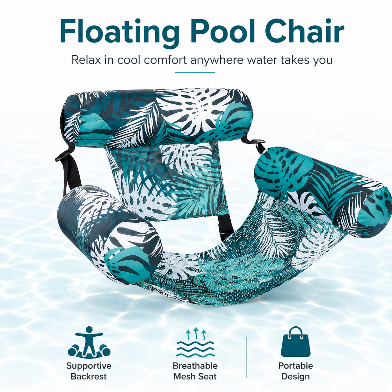Pool Float Hammock | Saddle Lounge Chair for Summer Relaxation