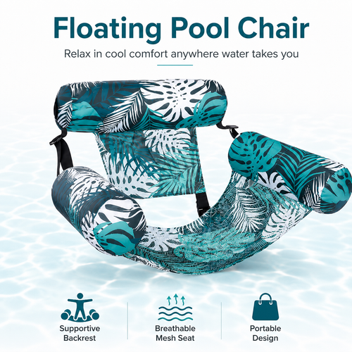 Pool Float Hammock | Saddle Lounge Chair for Summer Relaxation