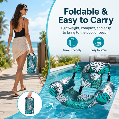 Pool Float Hammock | Saddle Lounge Chair for Summer Relaxation