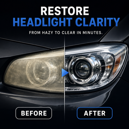 Headlight Restoration Fluid Kit for Cars