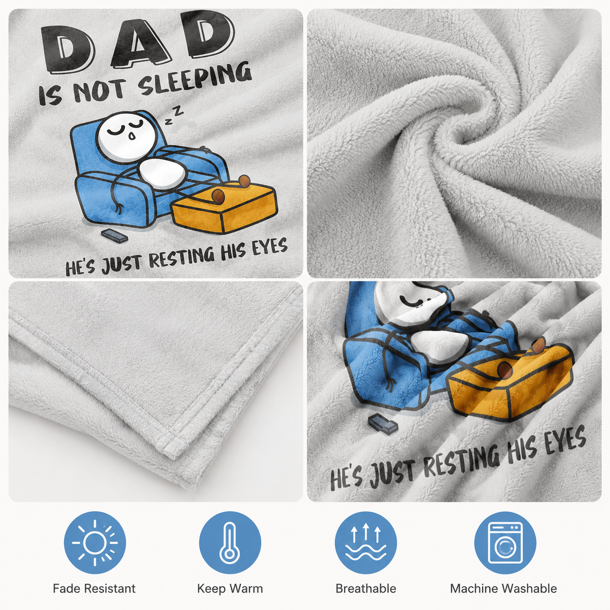 Dad's New Favorite Blanket