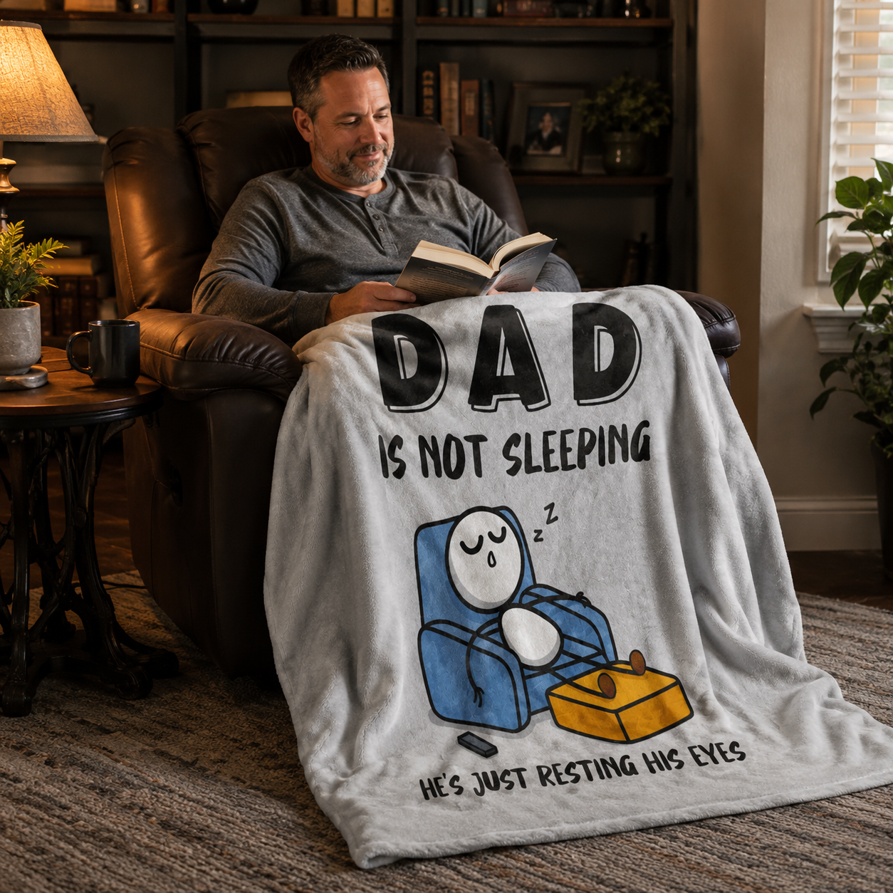 Dad's New Favorite Blanket