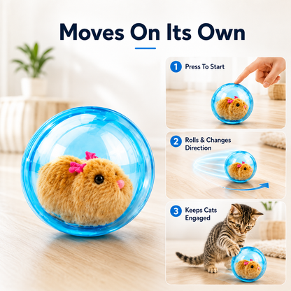 Self-Rolling Interactive Cat Ball