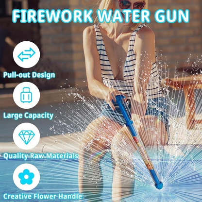 Fun Pull-Out Firework Water Gun Toy