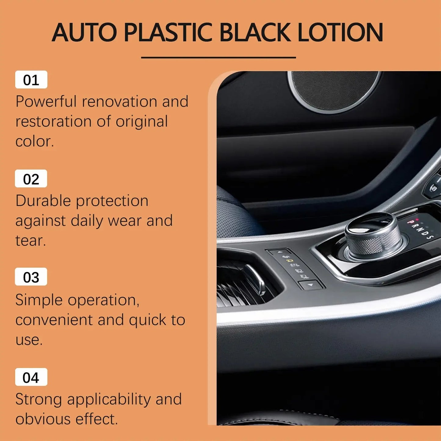 Automotive Plastic Restorer Shine & Color Revitalizer