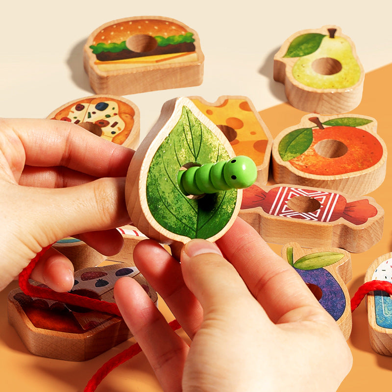 Caterpillar Lacing Toy for Toddlers