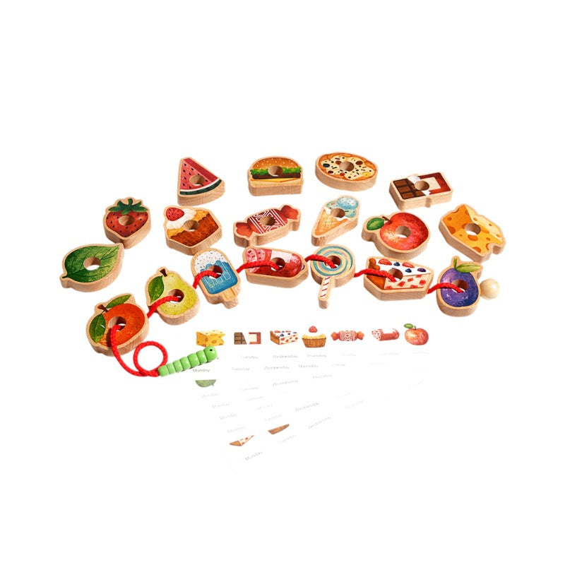 Caterpillar Lacing Toy for Toddlers