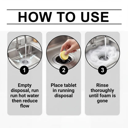 🍋Lemon-Scented Garbage Disposal Cleaning Tablets
