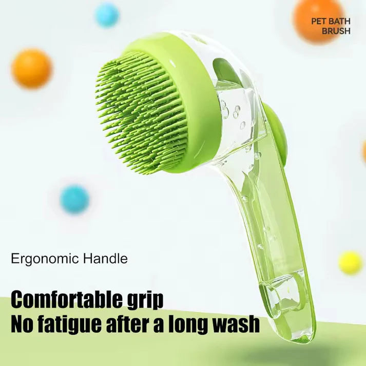 2 in 1 Pet Bath and Grooming Brush