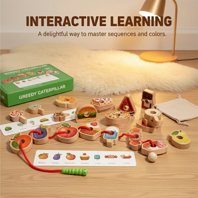 Caterpillar Lacing Toy for Toddlers