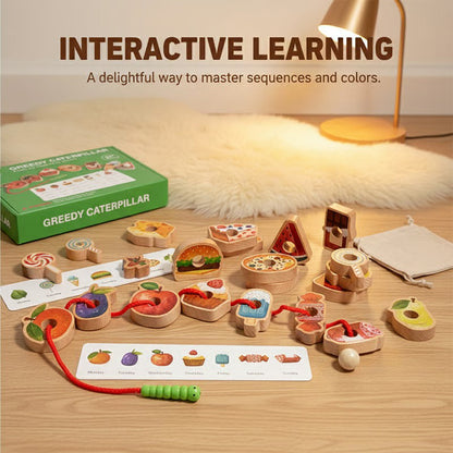 Caterpillar Lacing Toy for Toddlers