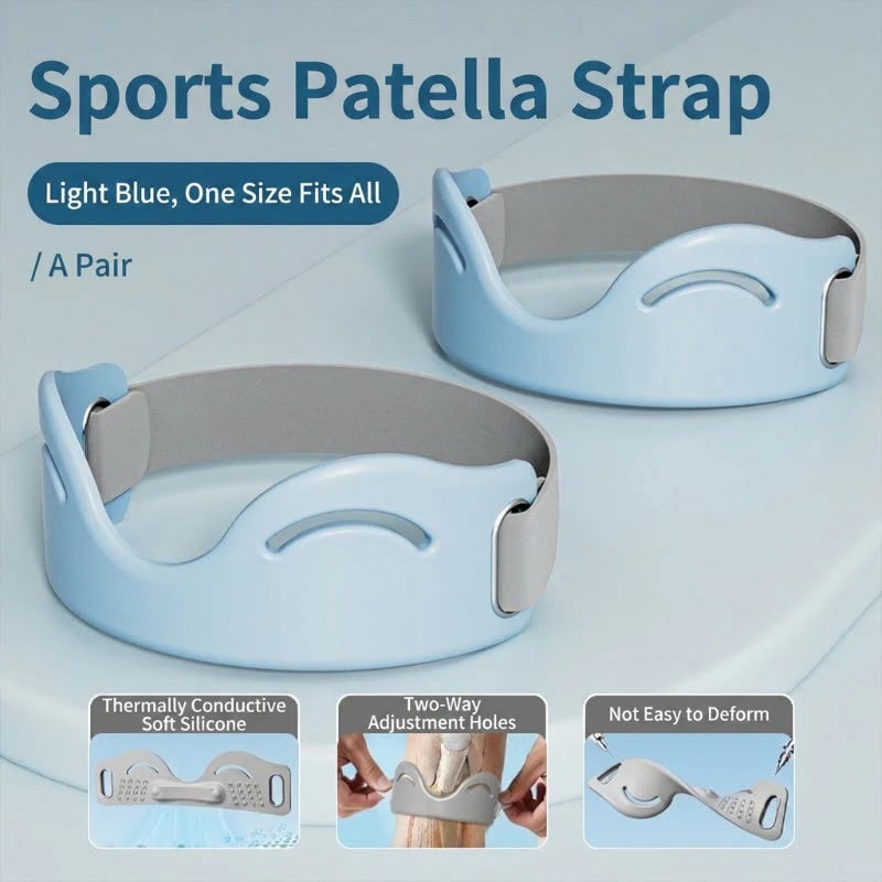 Adjustable Silicone Patella Knee Strap for Sports Support