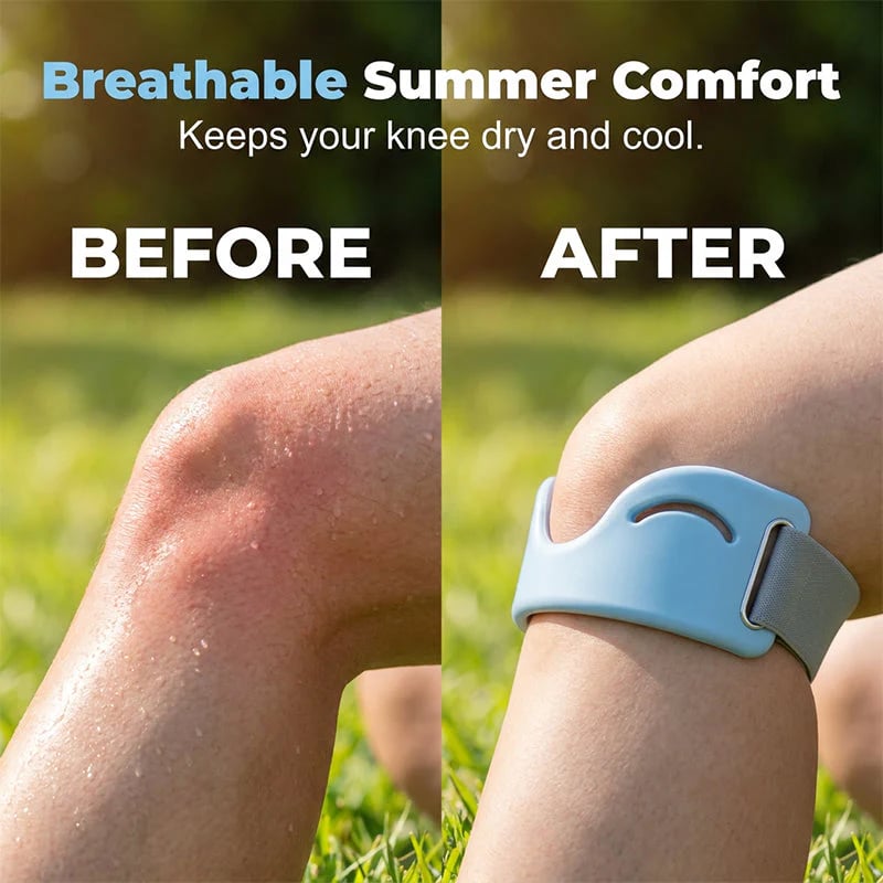 Adjustable Silicone Patella Knee Strap for Sports Support