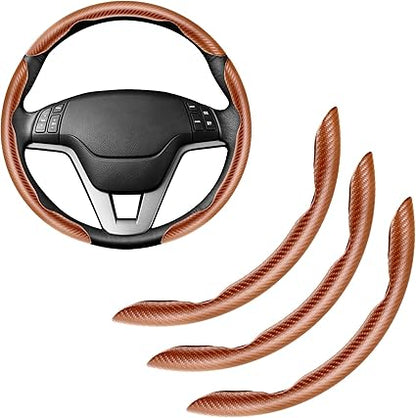 Carbon Fiber Silicone Car Steering Wheel Cover
