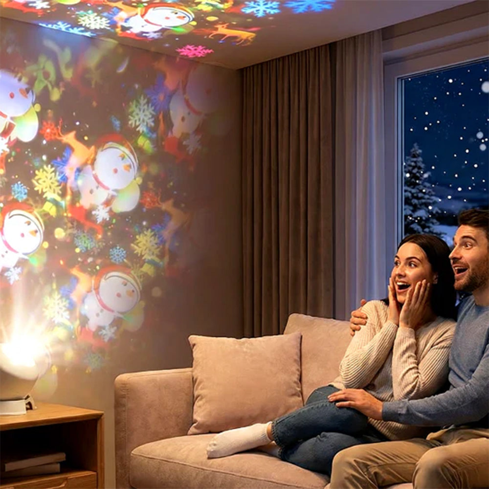 Dynamic Rotating LED Projector Light