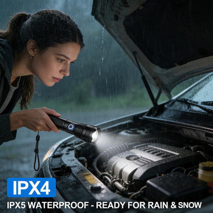 Rechargeable LED Flashlight - High Lumen, Waterproof, Ultra Bright Flashlight for Emergencies