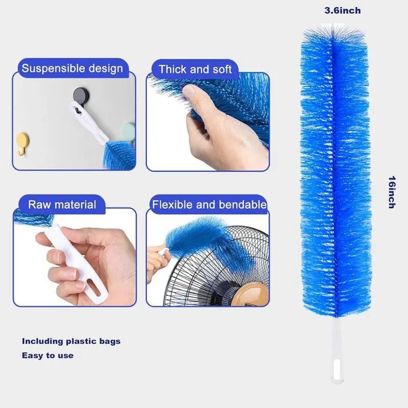 2 Counts Bendable Microfiber Head