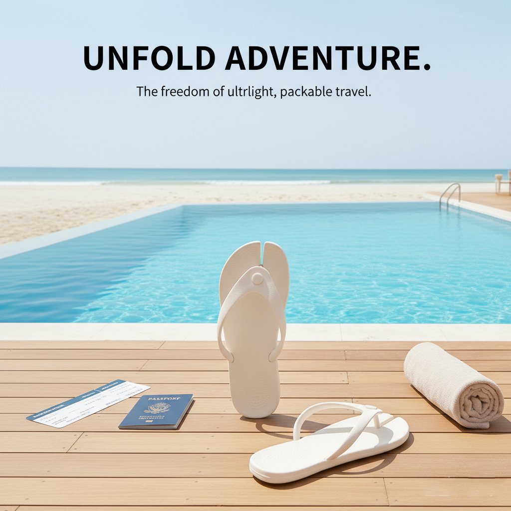 Ultra-Thin Foldable Flip Flops