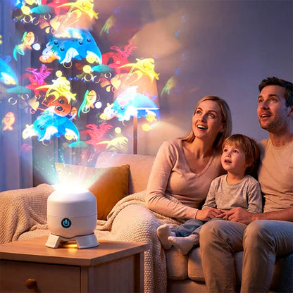 Dynamic Rotating LED Projector Light