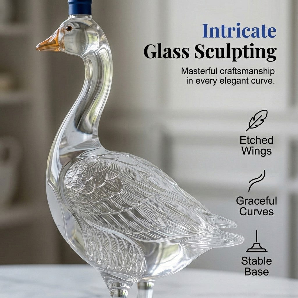 Vodka 3D Sculpted Goose Bottle