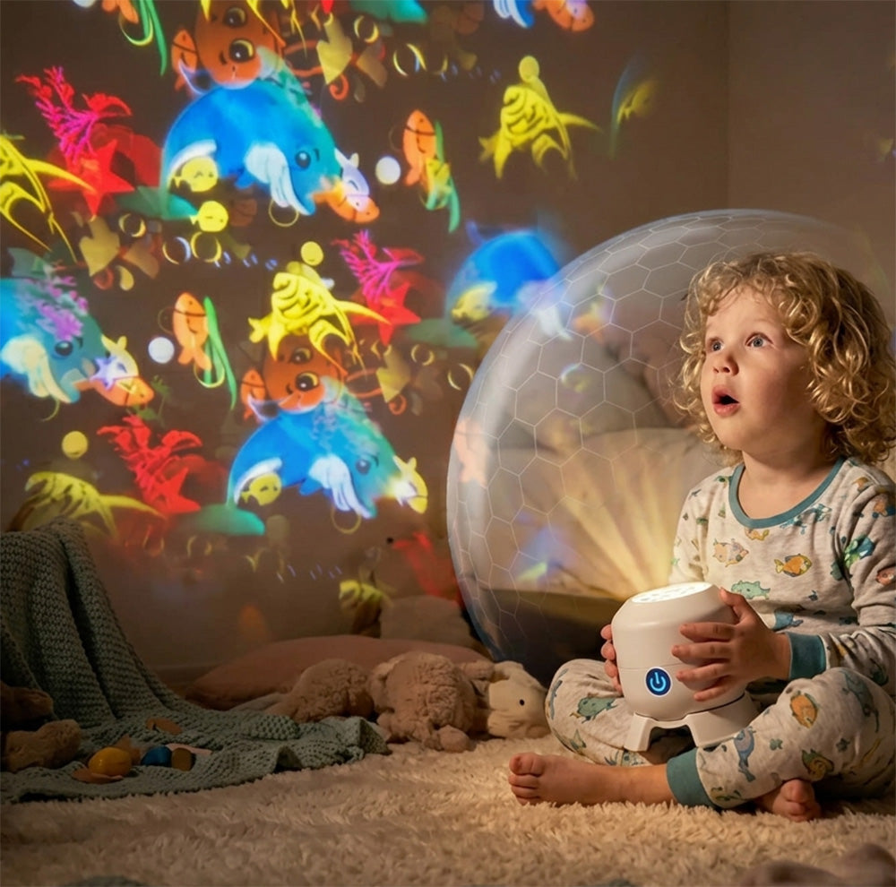 Dynamic Rotating LED Projector Light