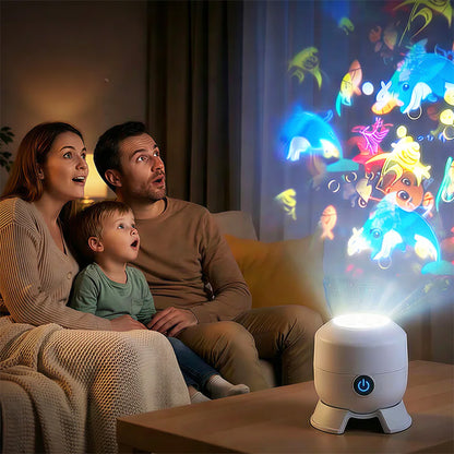 Dynamic Rotating LED Projector Light