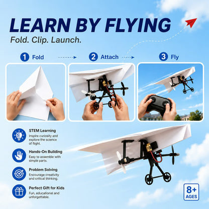 Smart Remote-controlled DIY Paper Airplane Kit