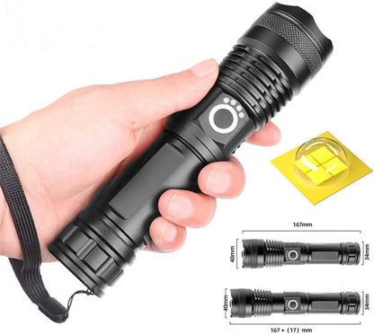 Rechargeable LED Flashlight - High Lumen, Waterproof, Ultra Bright Flashlight for Emergencies