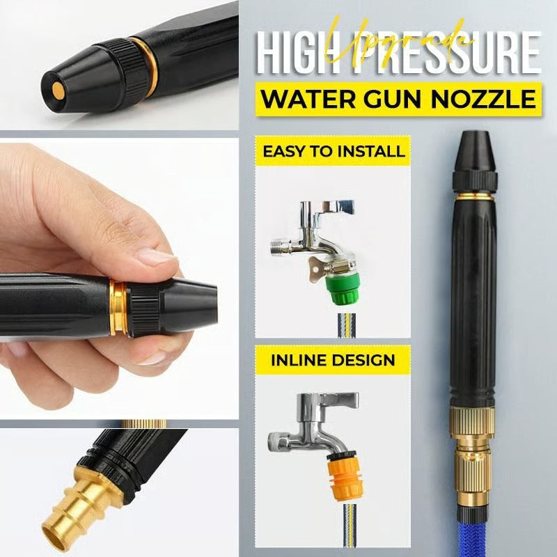 High Pressure Car Wash Kit with Nozzles & Hose