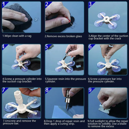 Windshield Crack Chip Repair Kit