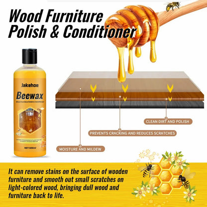 Natural Beeswax Wood Polish Spray for Furniture & Floors