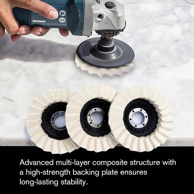 5-Inch Wool Polishing Wheels for Mirror Finish Grinding
