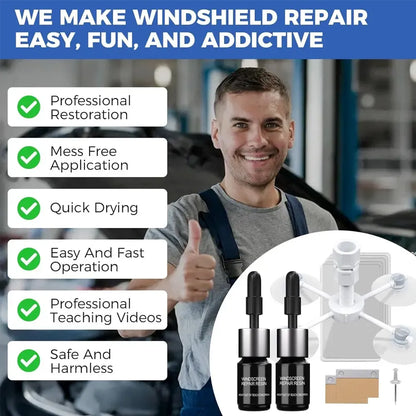 Windshield Crack Chip Repair Kit