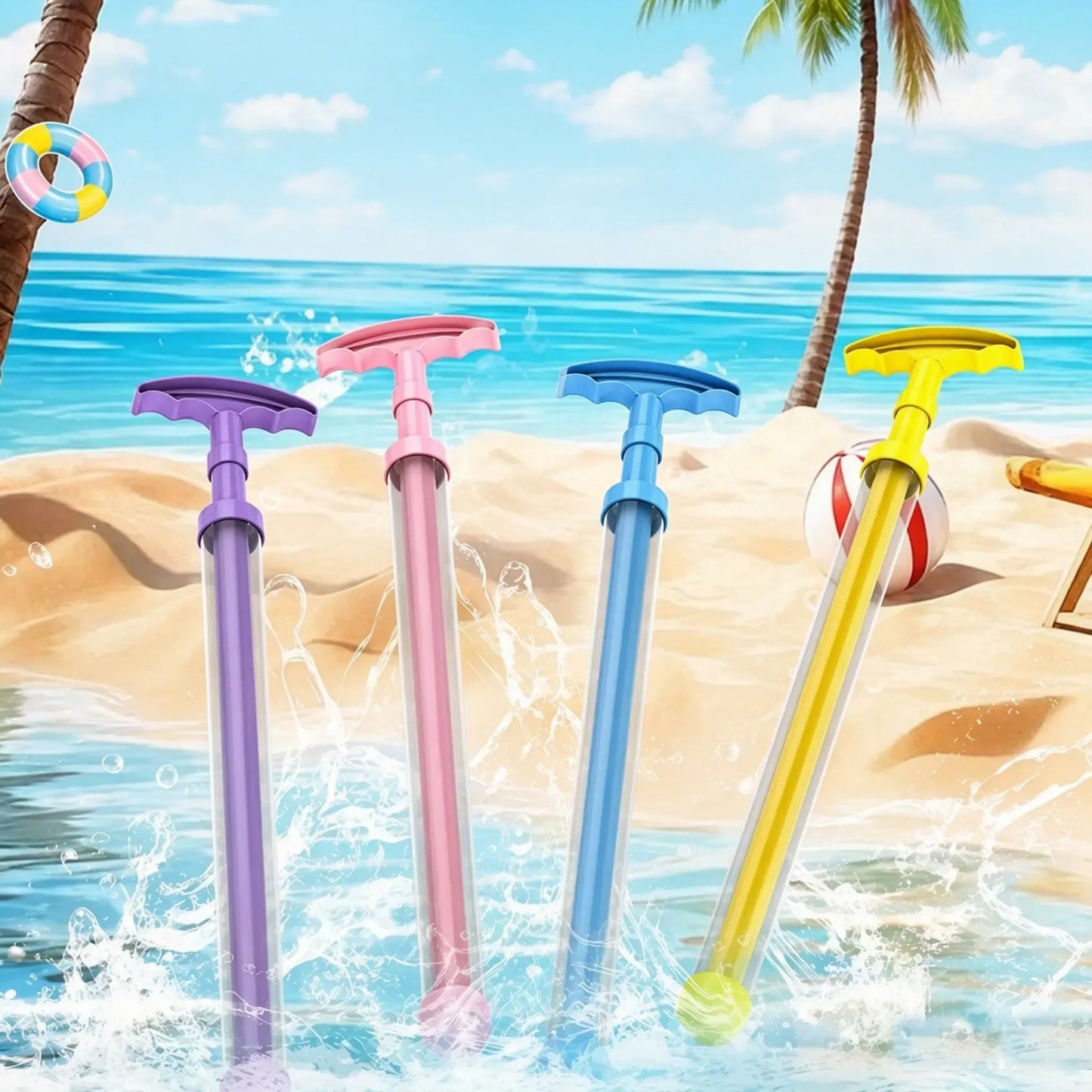 Fun Pull-Out Firework Water Gun Toy
