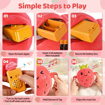 Interactive Music Plush Toy with Touch Sensor Rhythm Game