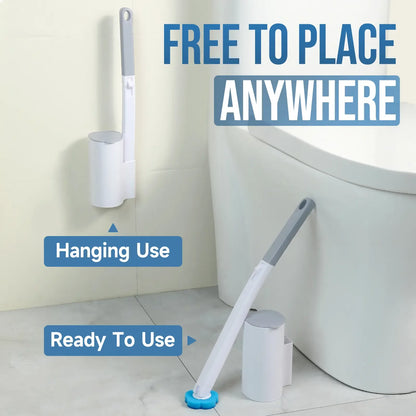 Disposable Toilet Brush and Holder Set